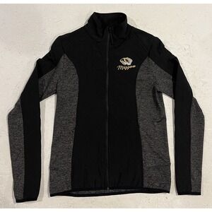 Mizzou Missouri‎ Tigers Campus Heritage Quilted Jacket Full Zip Womens S Black